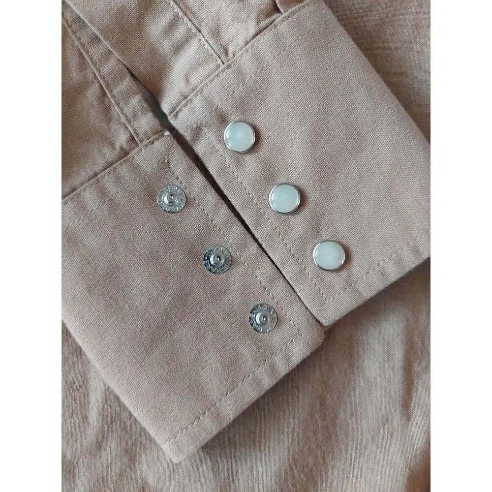 Vintage Wrangler Rodeo Cowboy Horses Print Western Pearl Snap Shirt Size XXL - Picture 4 of 13